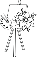 Painted on Canvas Icon